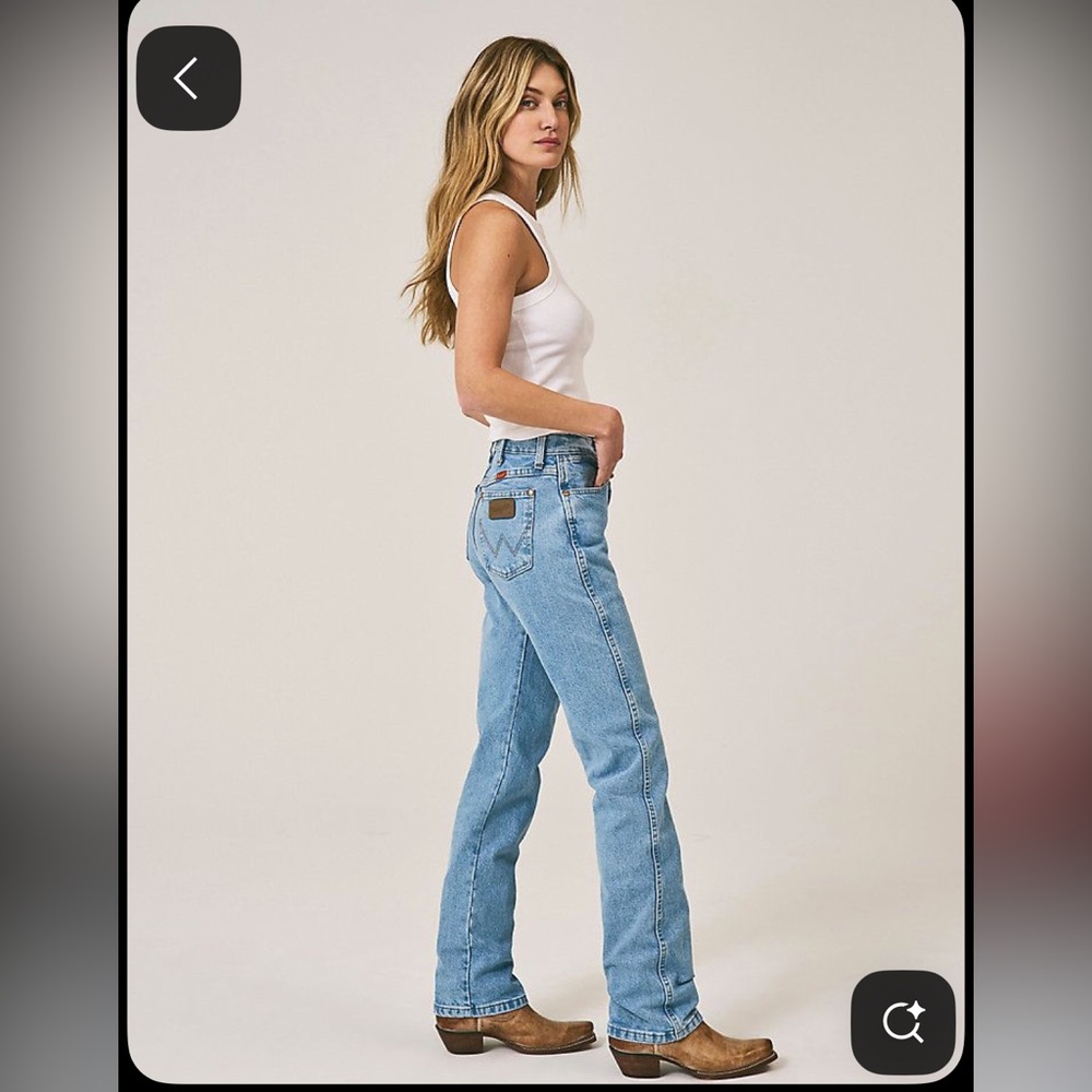 Cowboy cut Wranglers